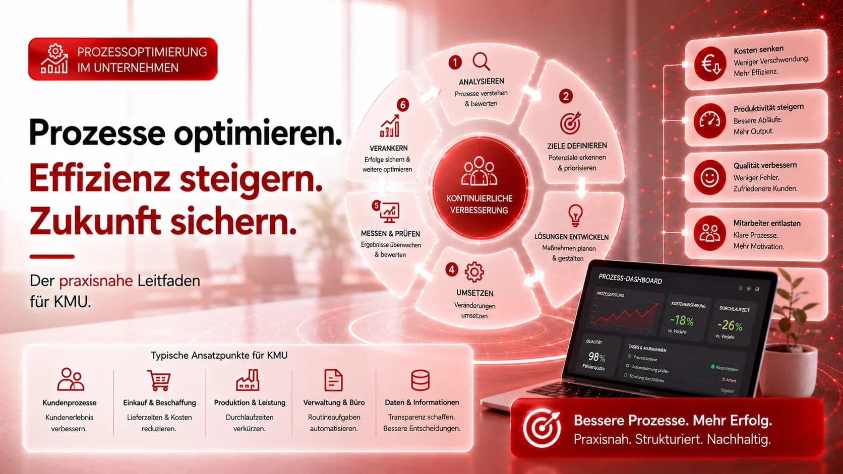 Prozessoptimierung im Unternehmen: Der praxisnahe Leitfaden für KMU