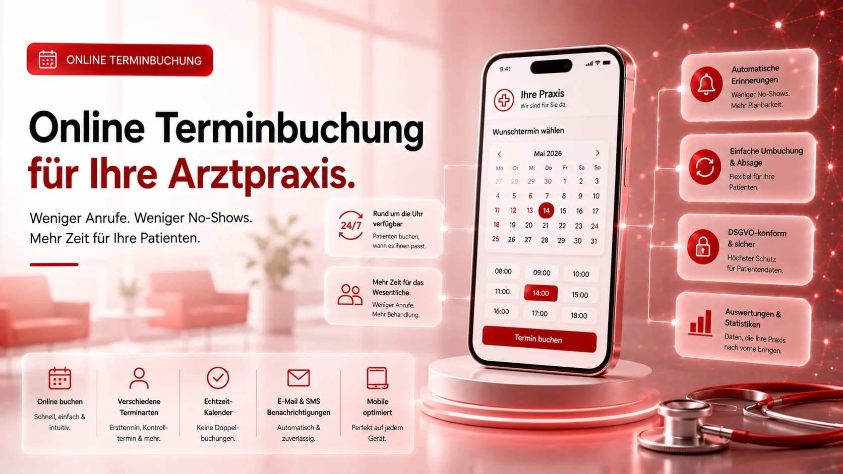 Online Terminbuchung Arztpraxis: Wie Praxen Buchung, Kommunikation und Abläufe digitalisieren