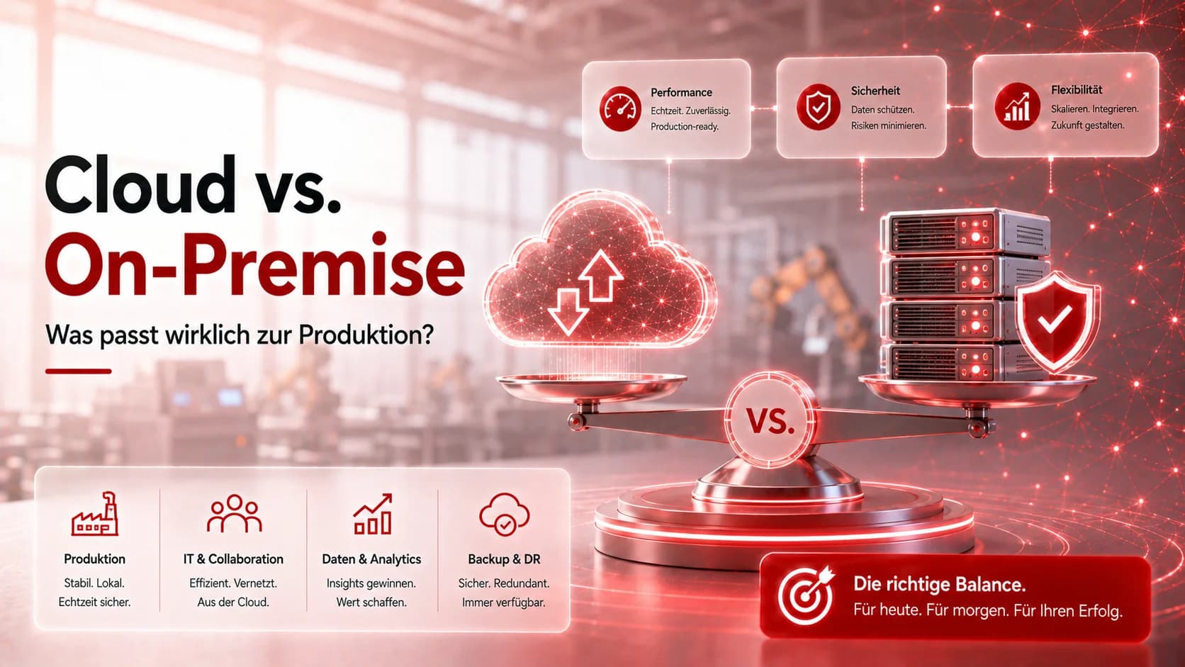 Cloud vs. On-Premise in der Produktion: Was passt wirklich zum produzierenden Mittelstand?