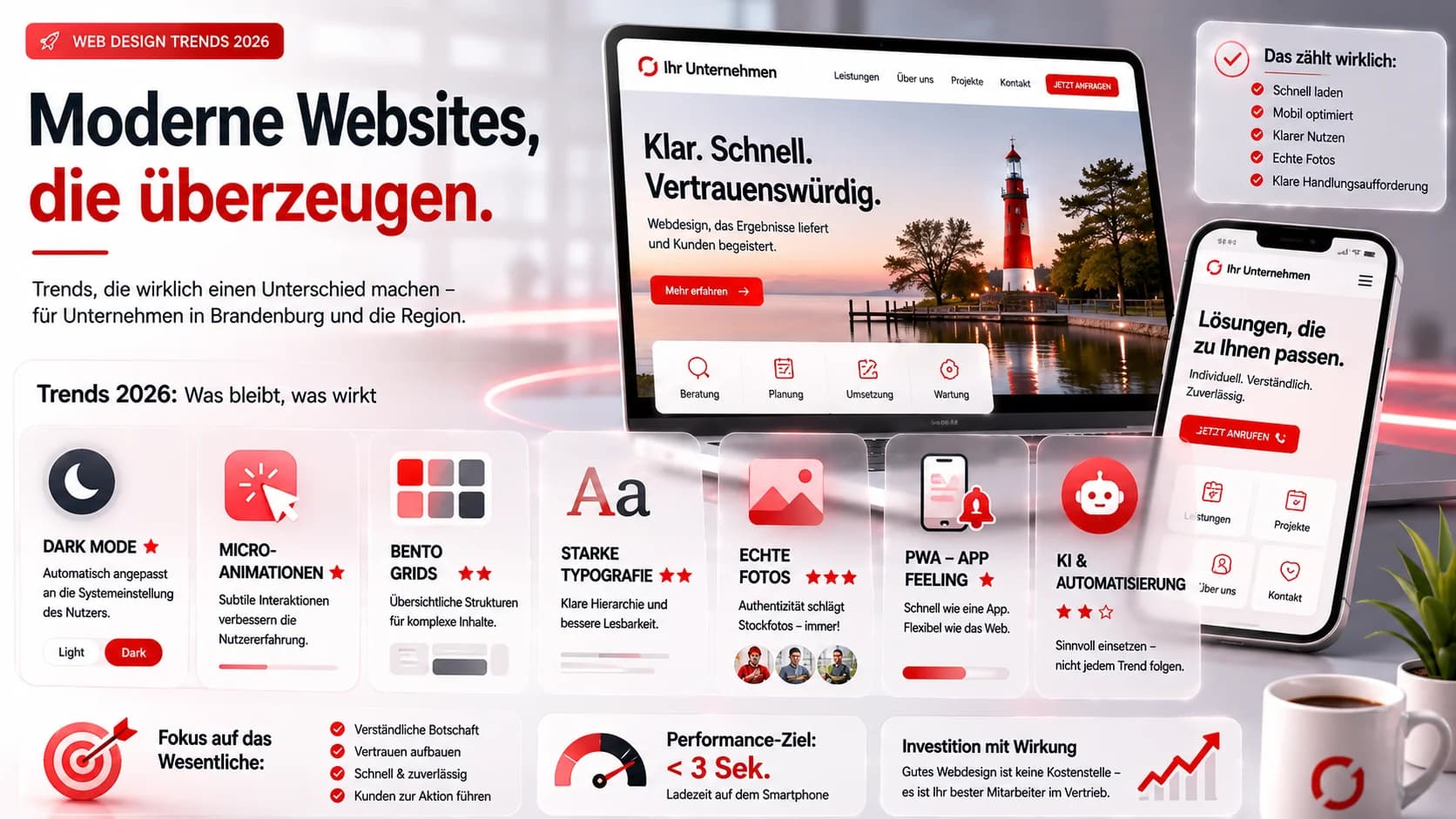 Webdesign-Trends 2026: Was moderne Websites heute ausmacht