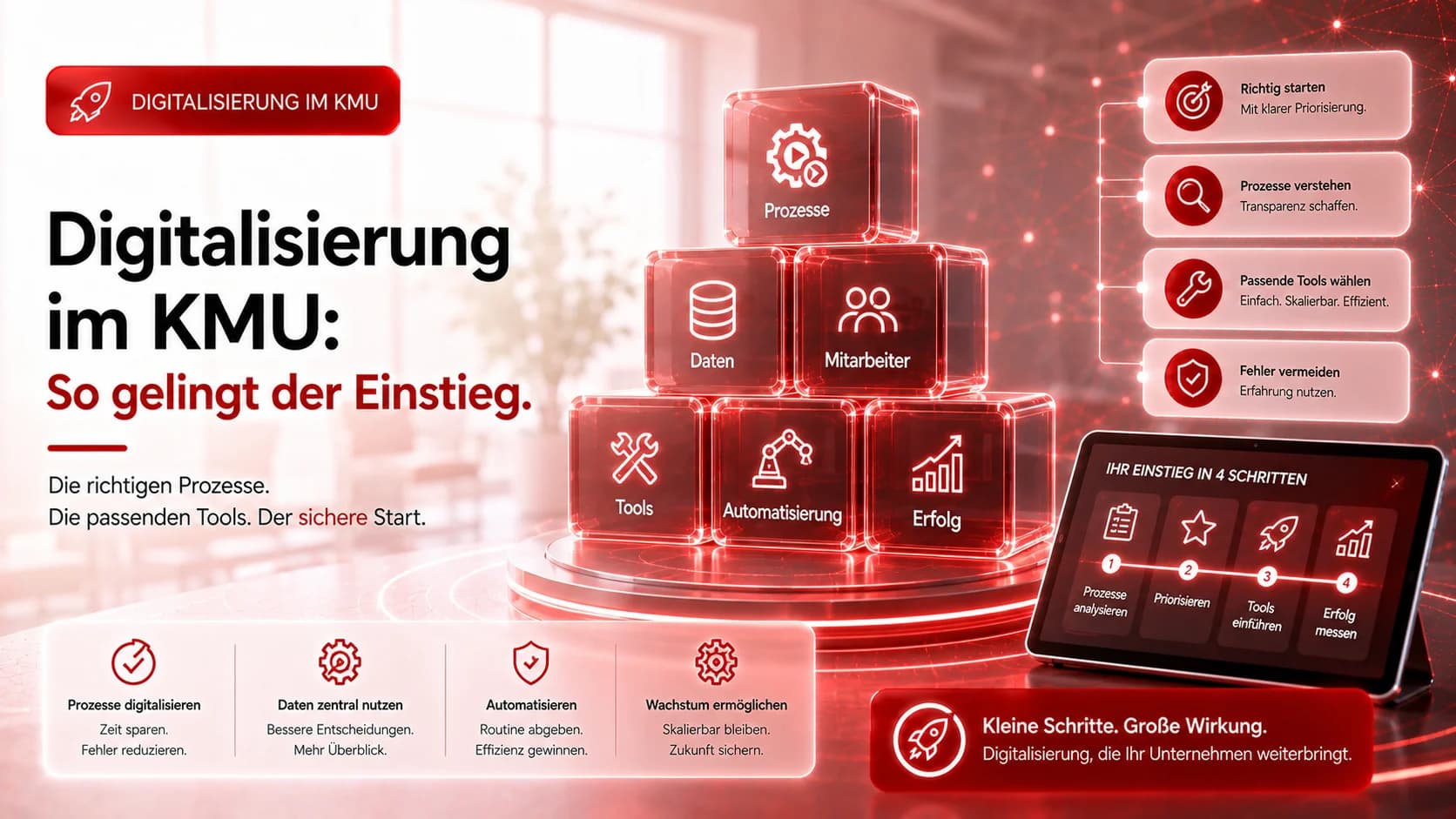 Digitalisierung von Geschäftsprozessen im KMU: So gelingt der Einstieg wirklich