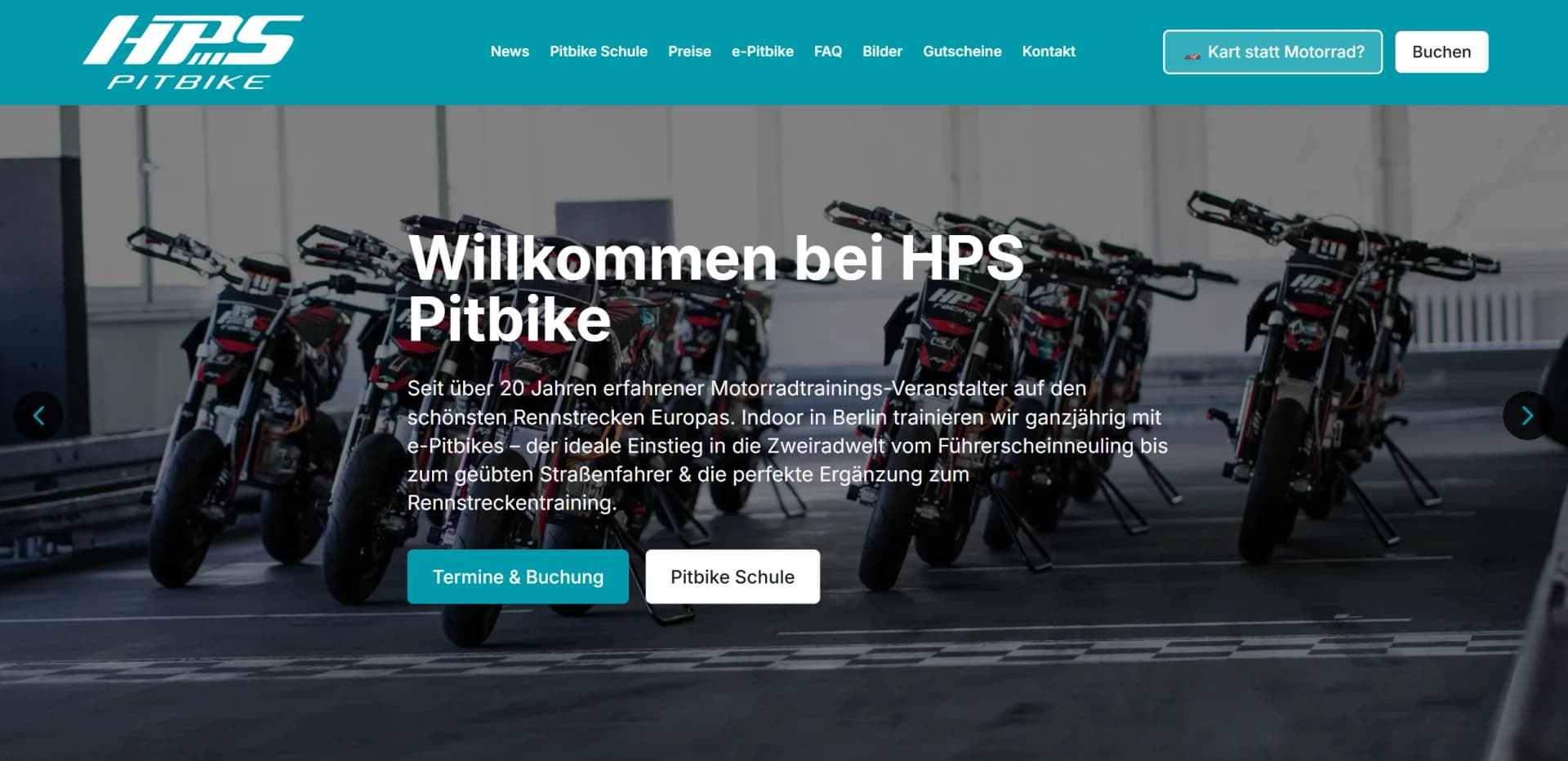 HPS Pitbike – Komplette Online-Plattform