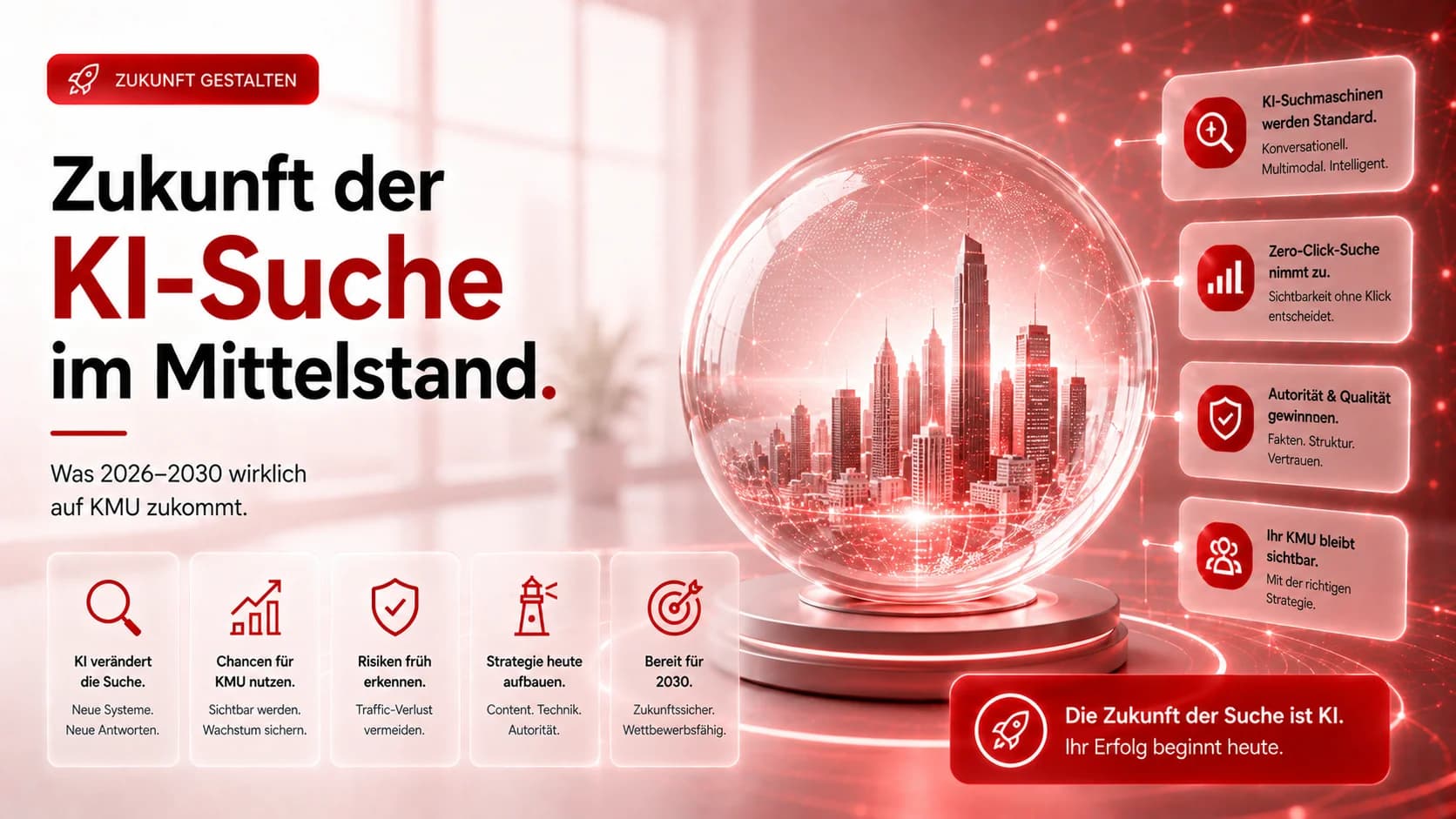 Zukunft der KI-Suche im Mittelstand: Was 2026–2030 wirklich auf KMU zukommt
