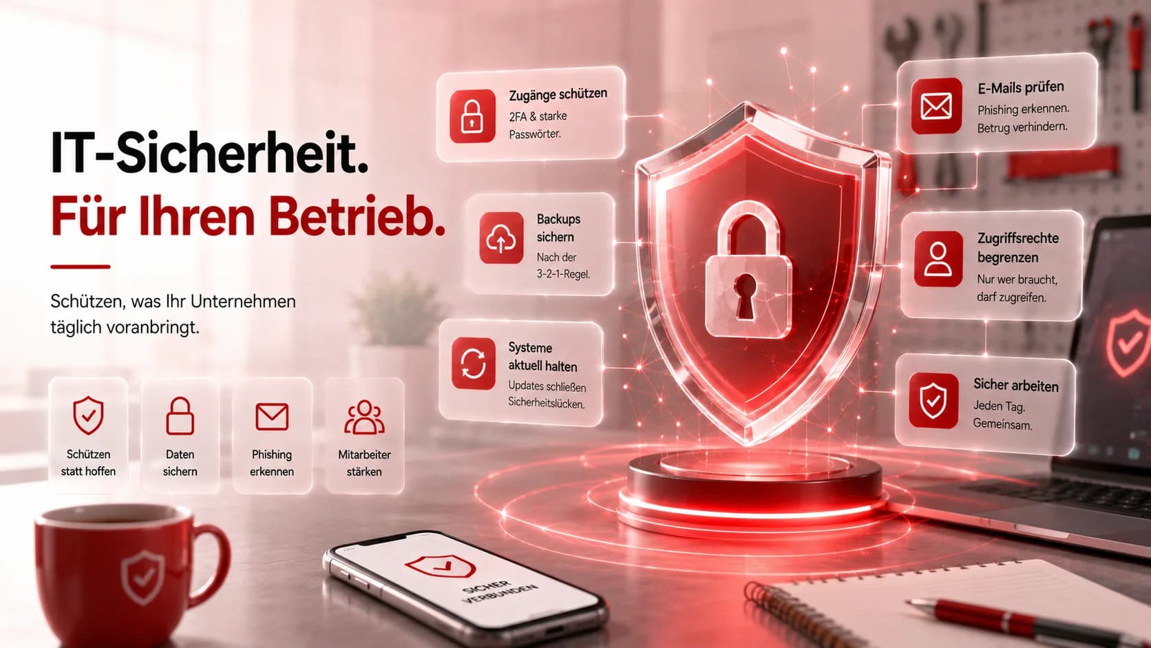 IT-Sicherheit für Handwerksbetriebe: Was wirklich wichtig ist