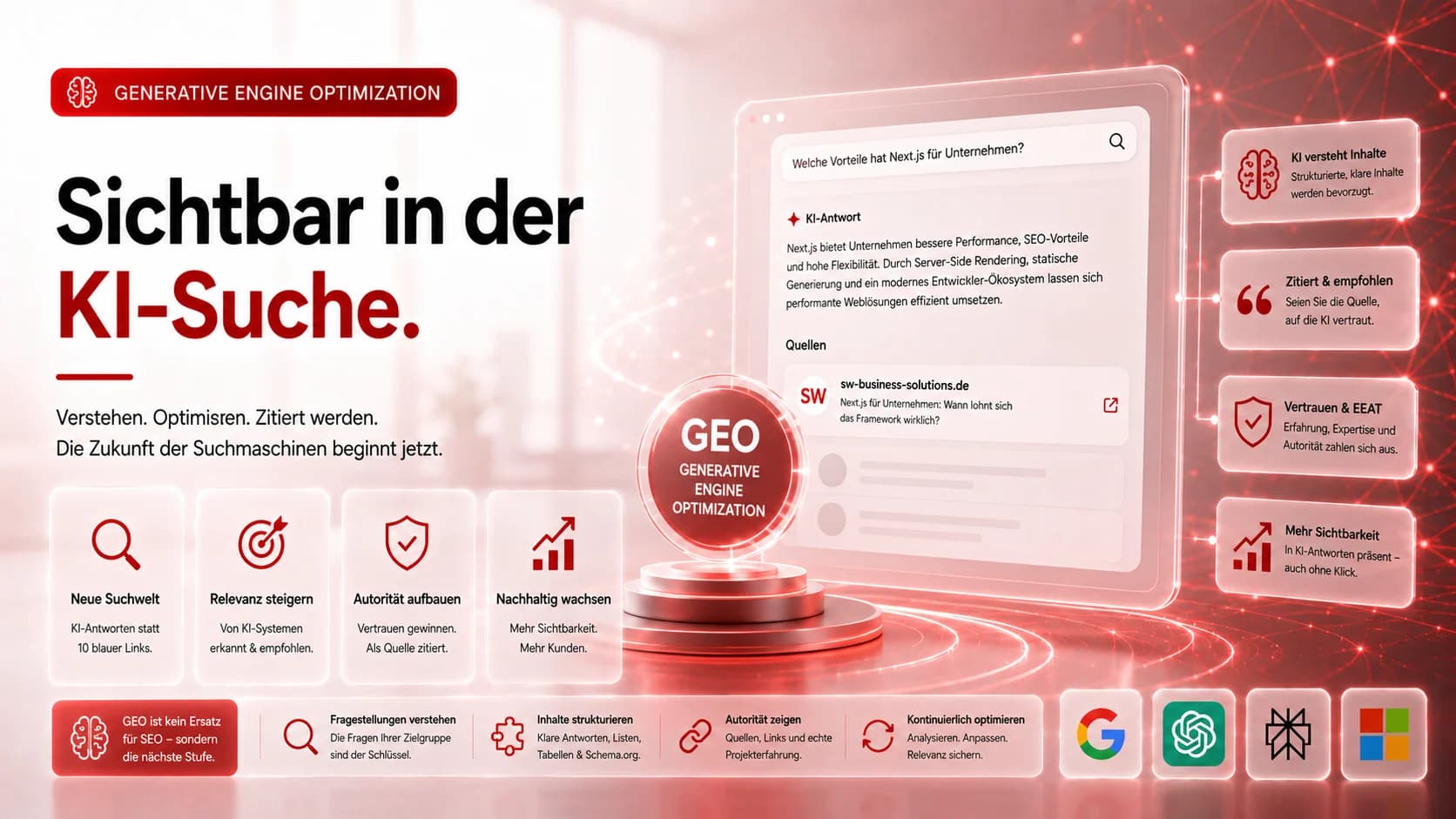 Generative Engine Optimization (GEO): Grundlagen, Funktionsweise & Praxiseinstieg für KMU