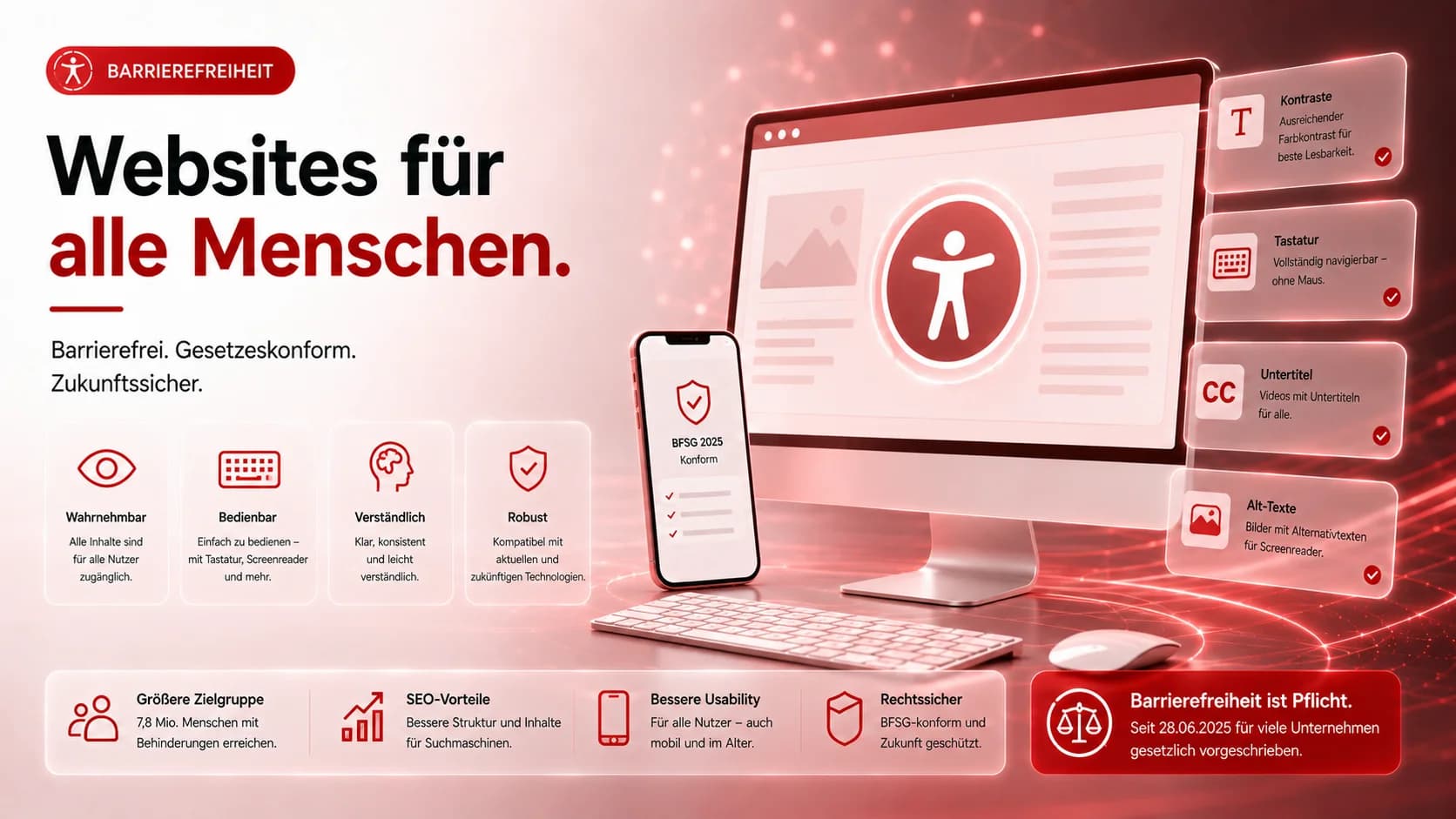 Barrierefreie Websites: Was das BFSG für Unternehmen bedeutet