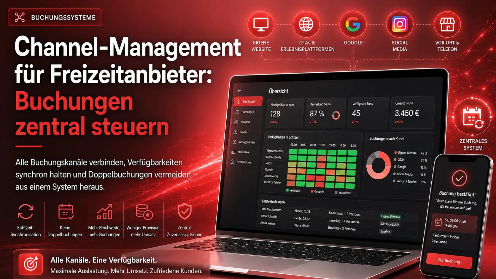 Channel-Management für Freizeitanbieter: Buchungskanäle zentral steuern