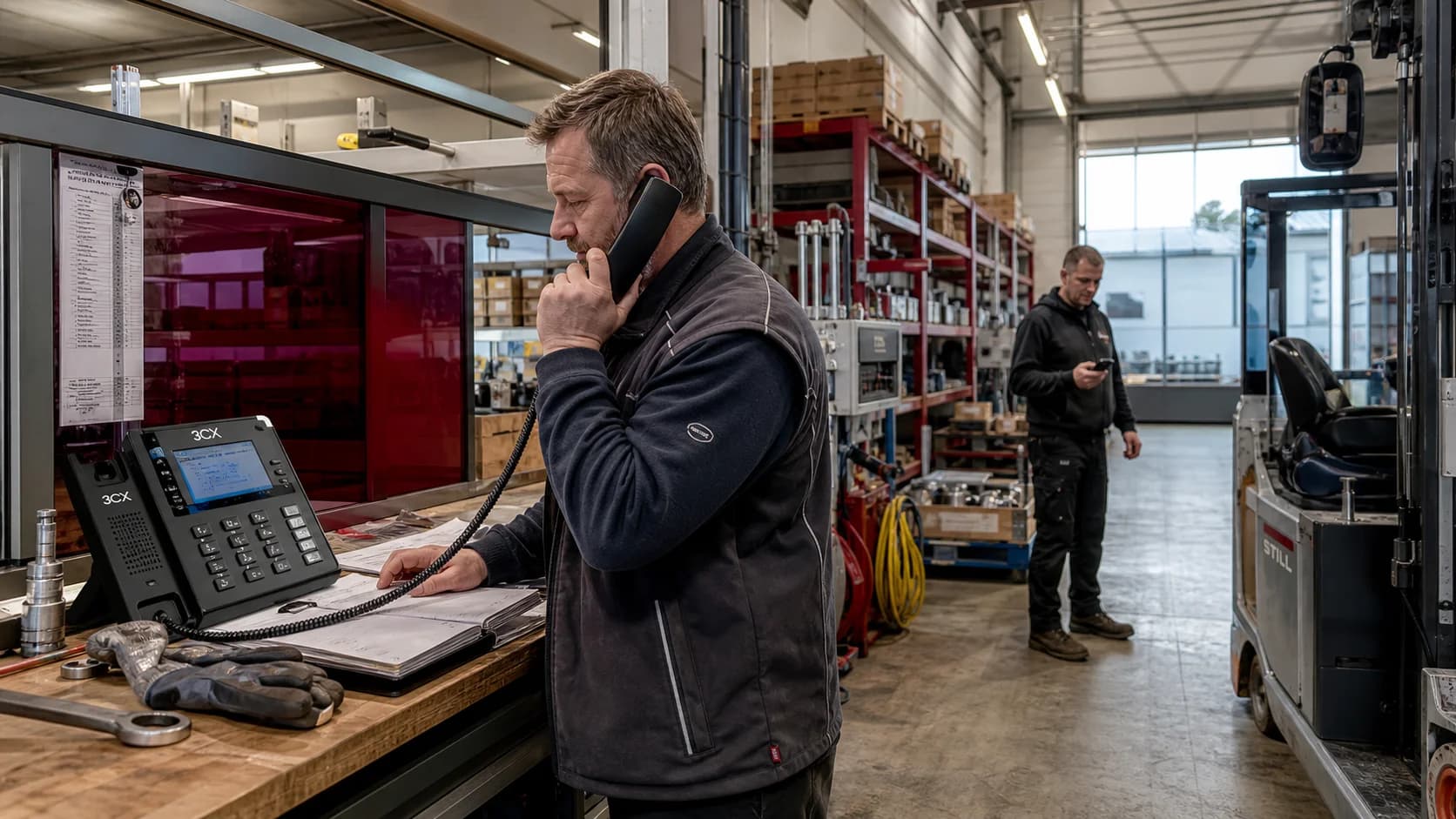 3CX-Telefone für Werkstatt, Lager und Freizeitbetrieb: Robust und erreichbar arbeiten
