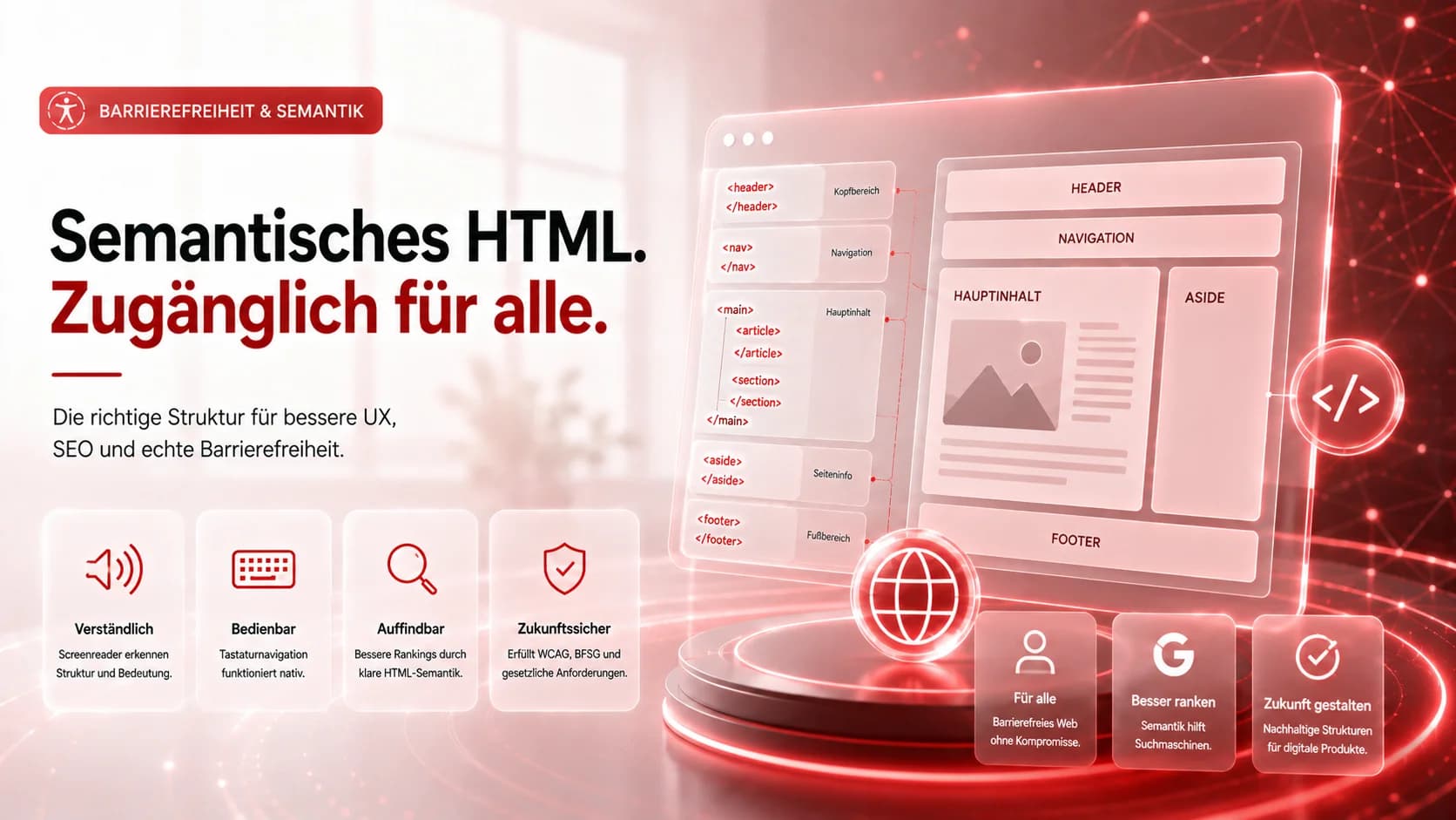 Semantisches HTML & Barrierefreiheit: Warum Struktur über Zugänglichkeit entscheidet