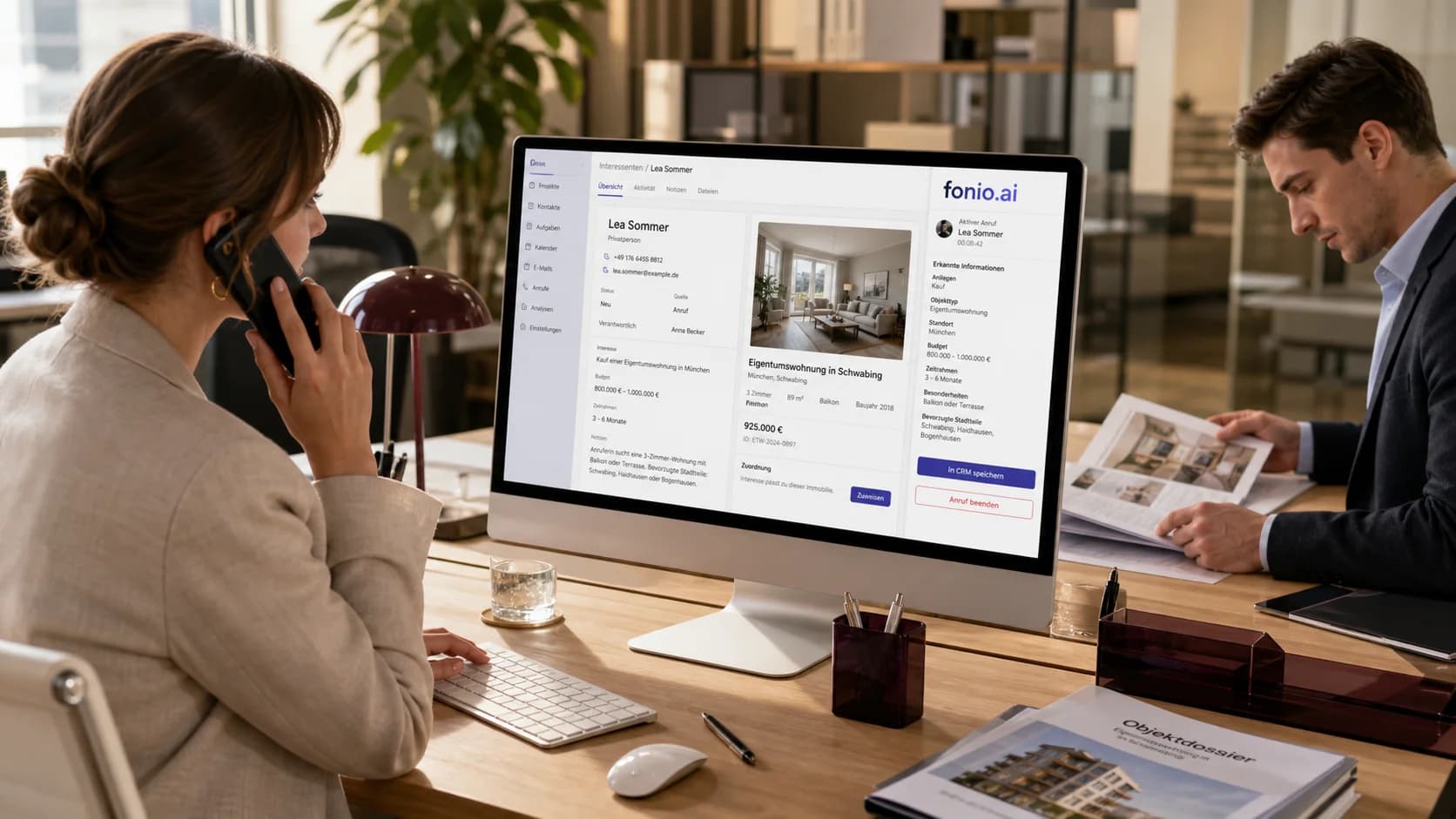 Fonio Immobilien CRM: Objekt, Interessent und Anliegen richtig zuordnen