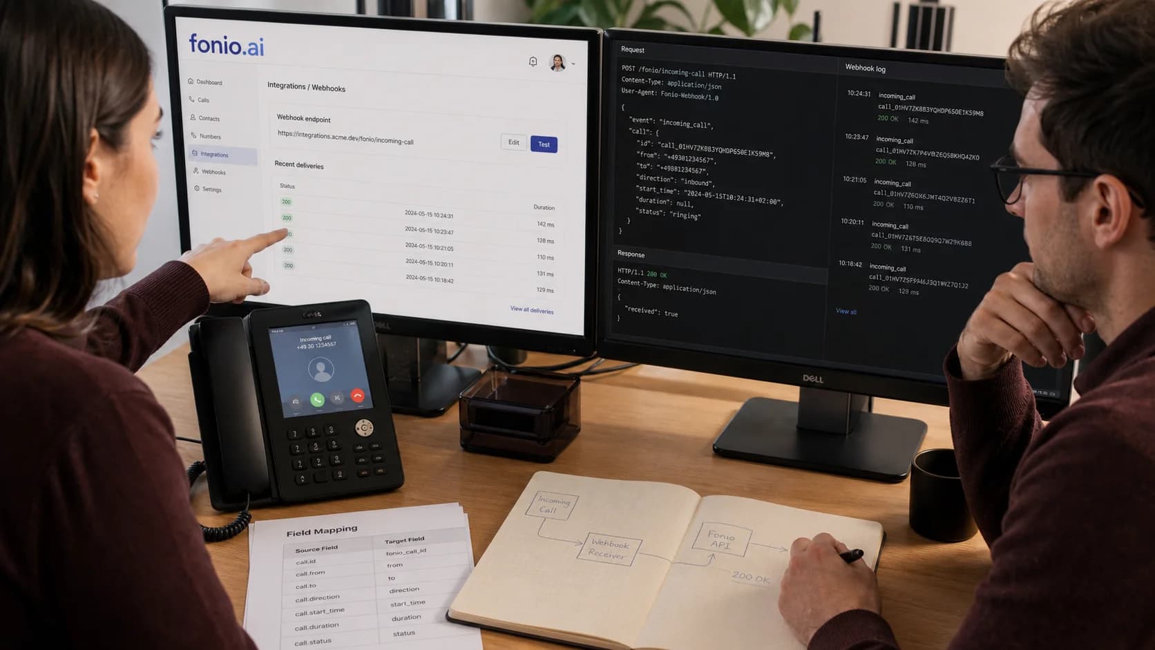 Individuelle Fonio-Schnittstelle entwickeln lassen: API, Webhooks und Integrationsplattform