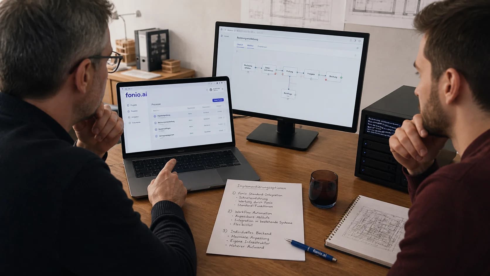 Fonio-Standardintegration, n8n oder individuelles Backend: Die passende Architektur für den Prozess