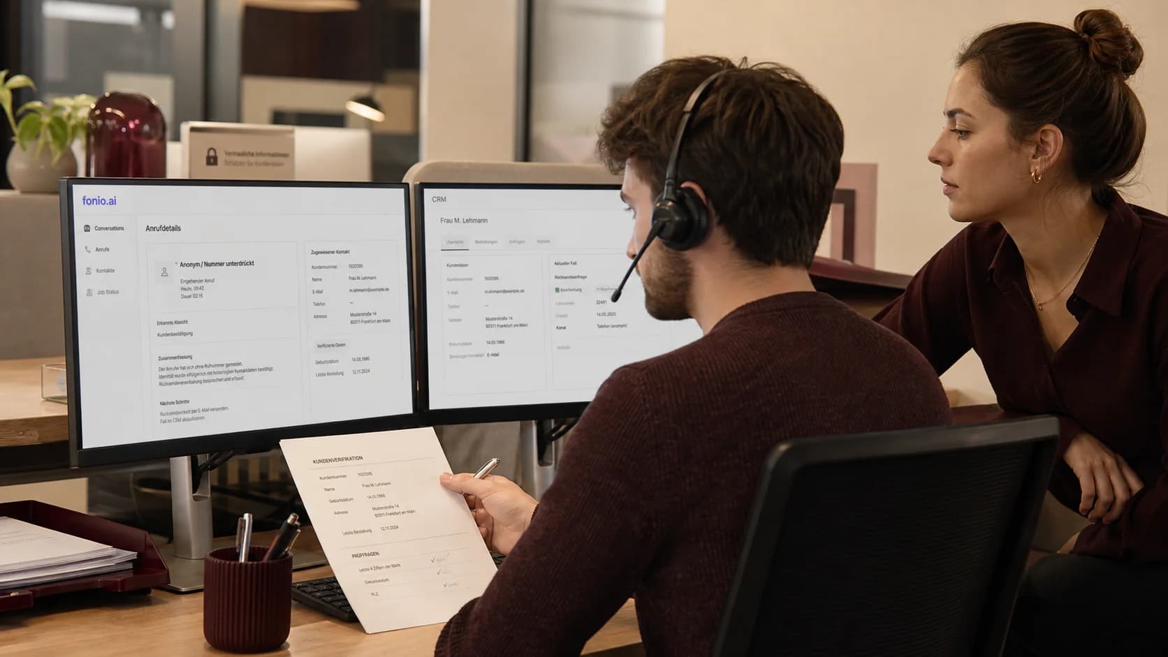 Unterdrückte Anrufernummer bei Fonio: Identifikation und CRM-Zuordnung ohne Caller-ID