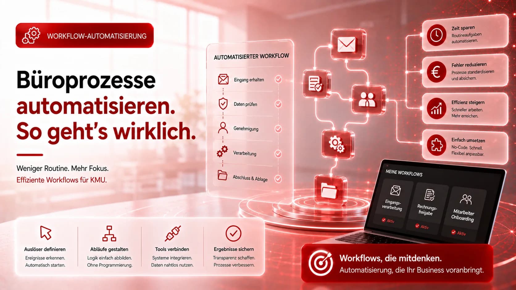 Workflow-Automatisierung für KMU: Büroprozesse automatisieren – so geht's wirklich