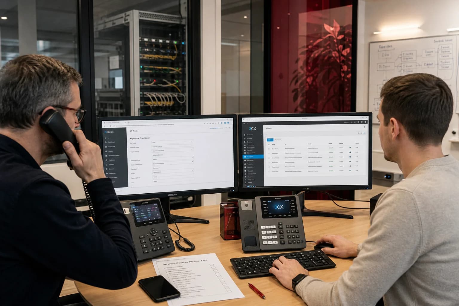 easybell SIP-Trunk mit 3CX verbinden: Architektur, Rufnummern und Tests