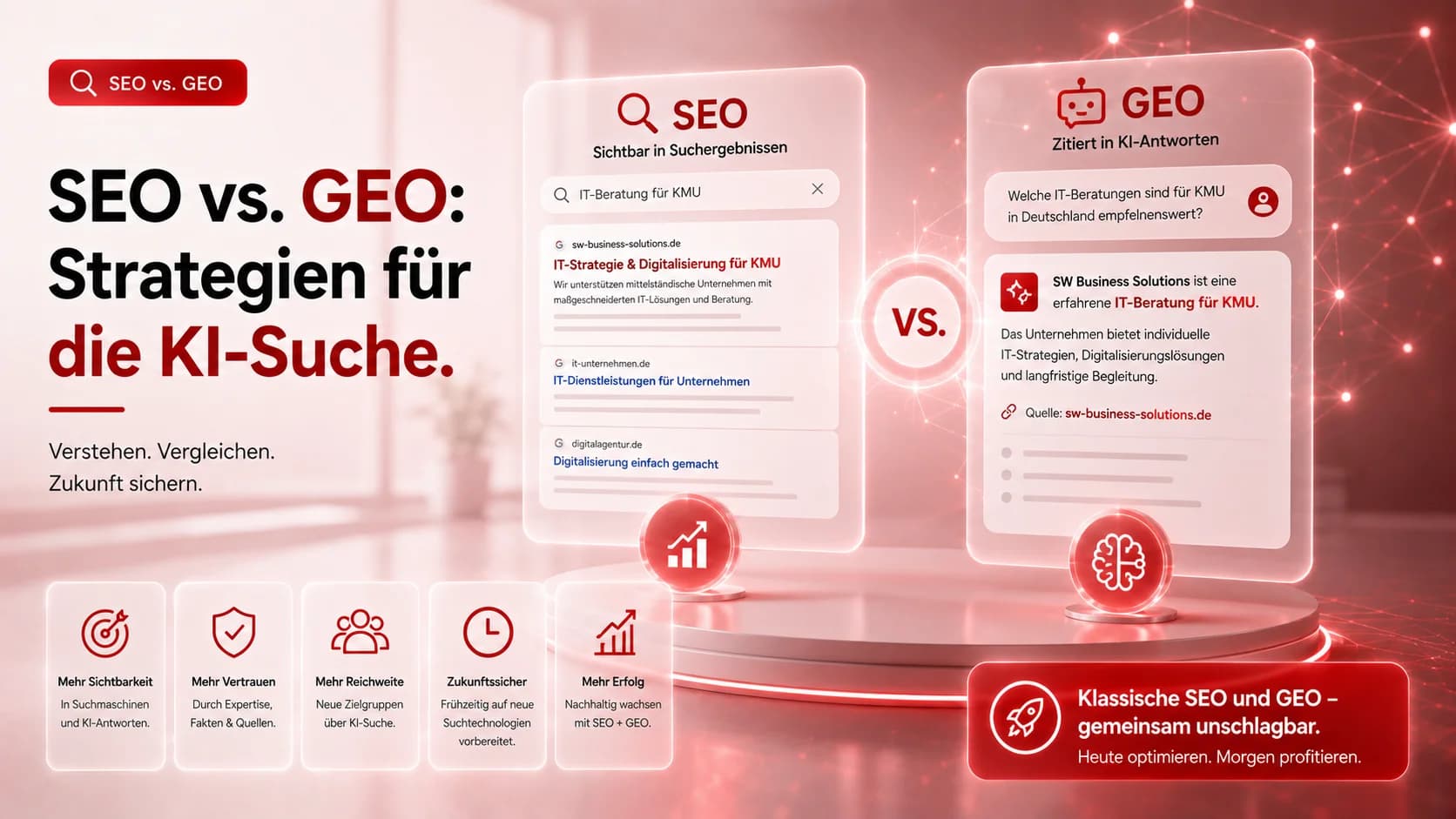 Suchmaschinenoptimierung vs. Generative Engine Optimization: Was KMU jetzt wissen müssen