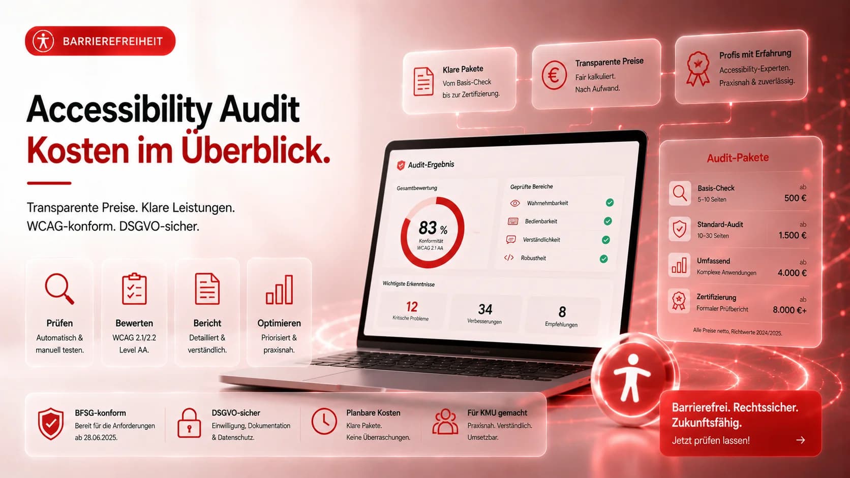 Accessibility Audit Kosten: Was ein Barrierefreiheits-Audit wirklich kostet