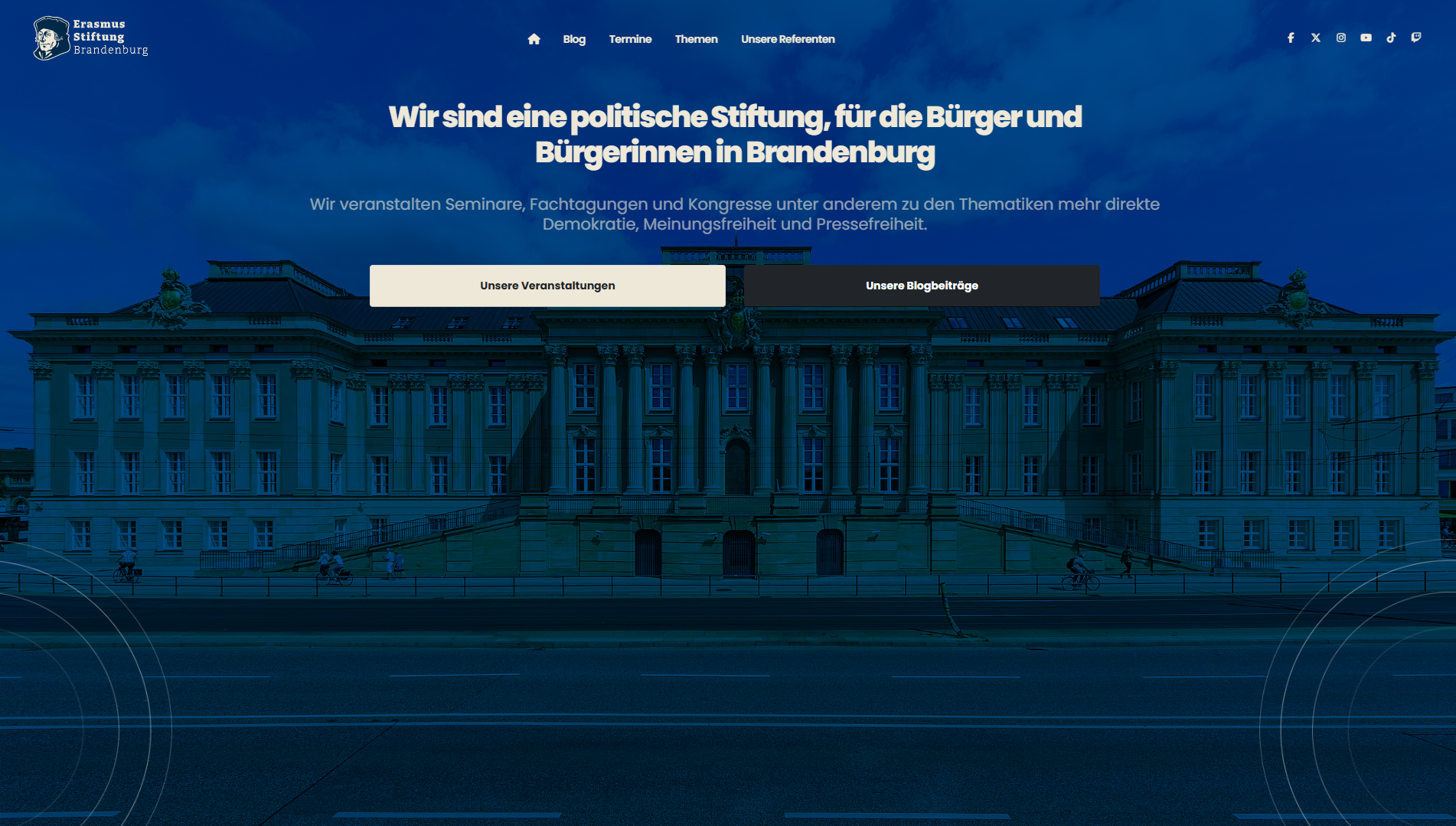 Corporate Identity & Website Erasmus Stiftung Brandenburg